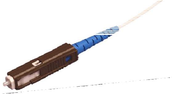 conector da MU da trança da fibra
